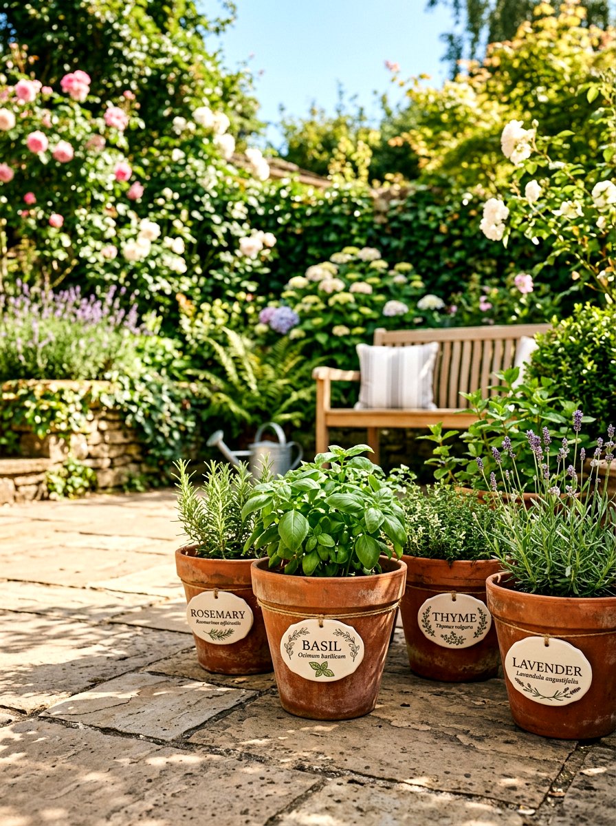 Garden Pot Label - 25 Spring Sticker Decor Ideas