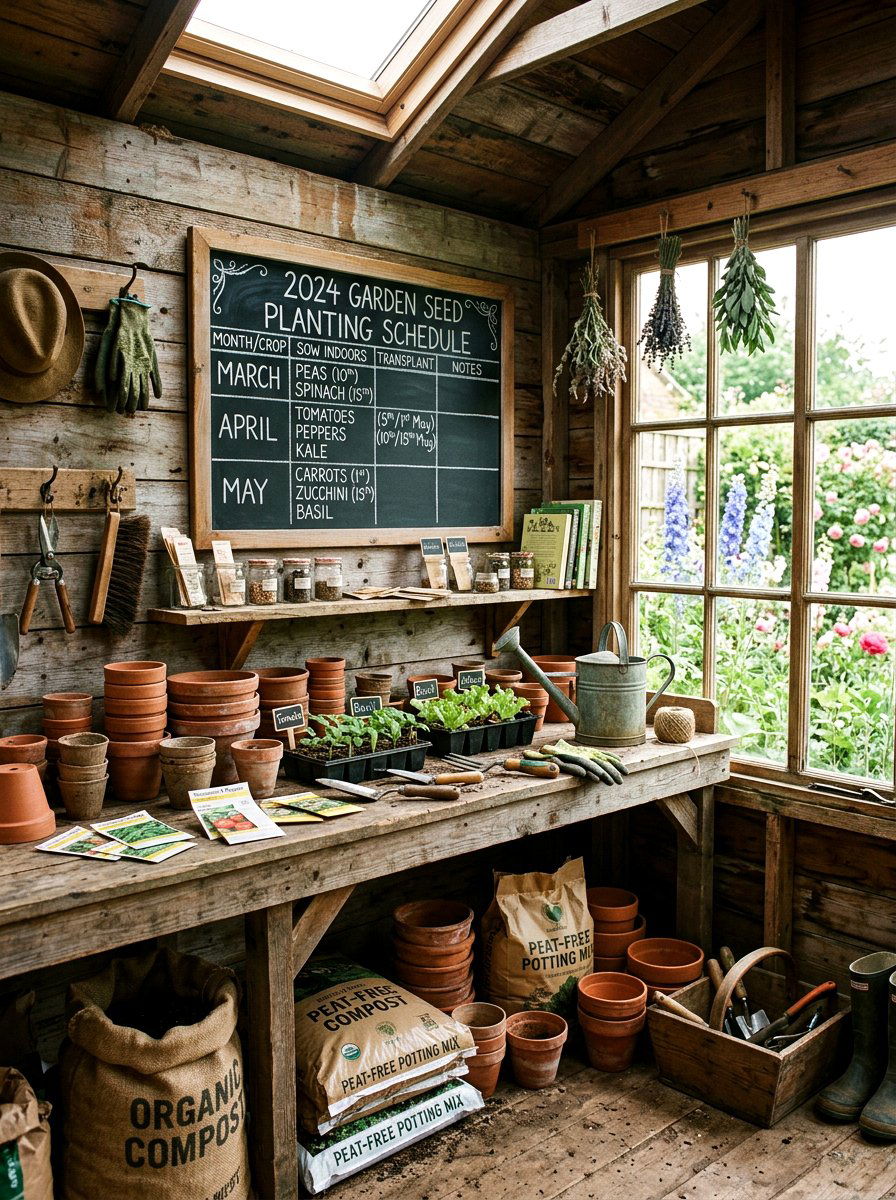 Garden Seed Planting Schedule - 25 Spring Chalkboard Lettering Ideas