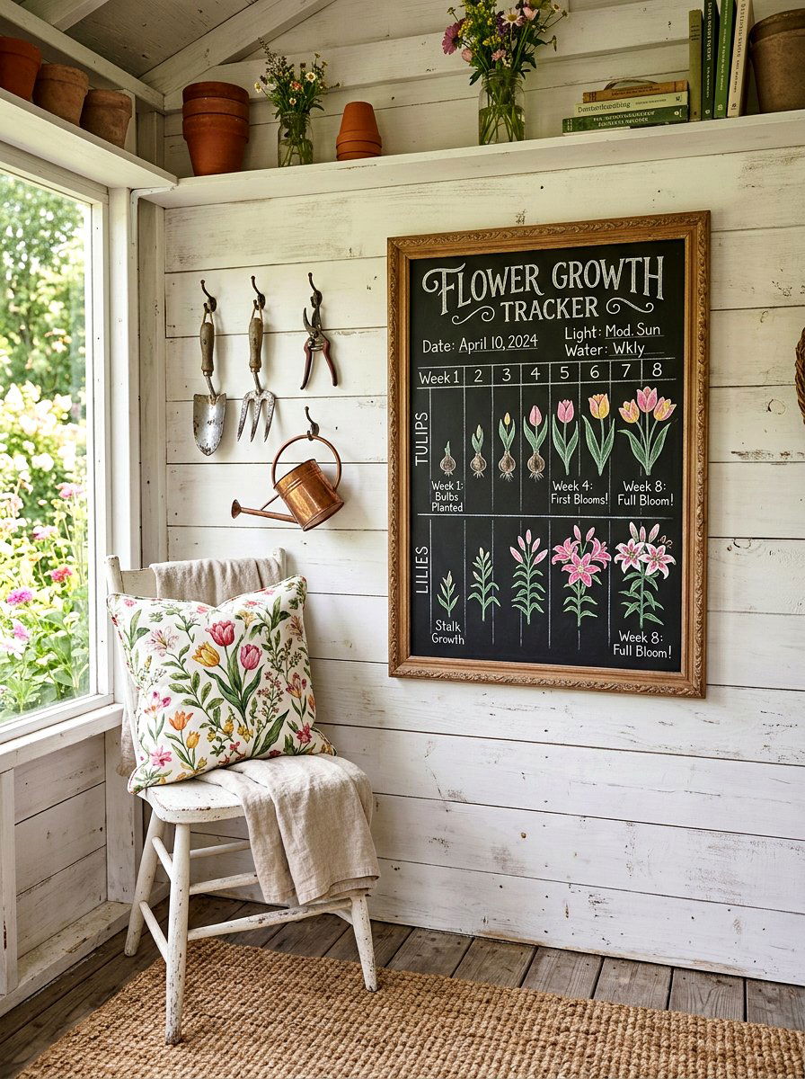 Garden Shed Interior Wall - 25 Spring Chalkboard Sign Ideas