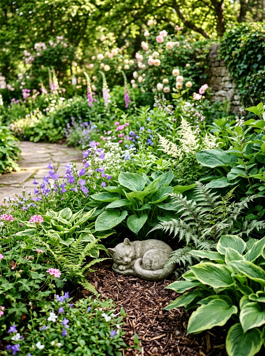 Garden Statue Decor - 25 Front Yard Spring Decor Ideas