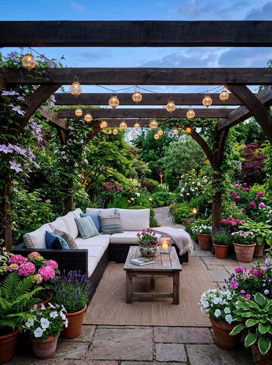 Garden String Lantern - 25 Spring Paper Lantern Ideas