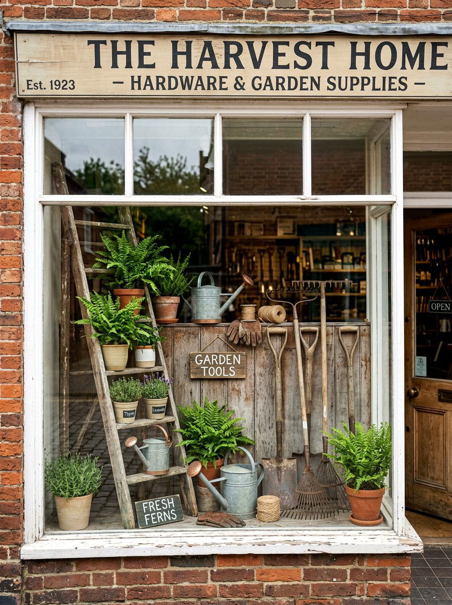 Garden Tool Decor - 25 Spring Shop Window Ideas