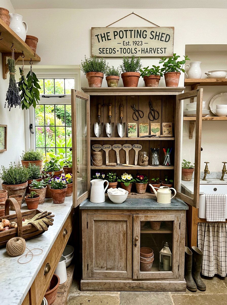 Garden Tool - 25 Spring China Cabinet Decor Ideas