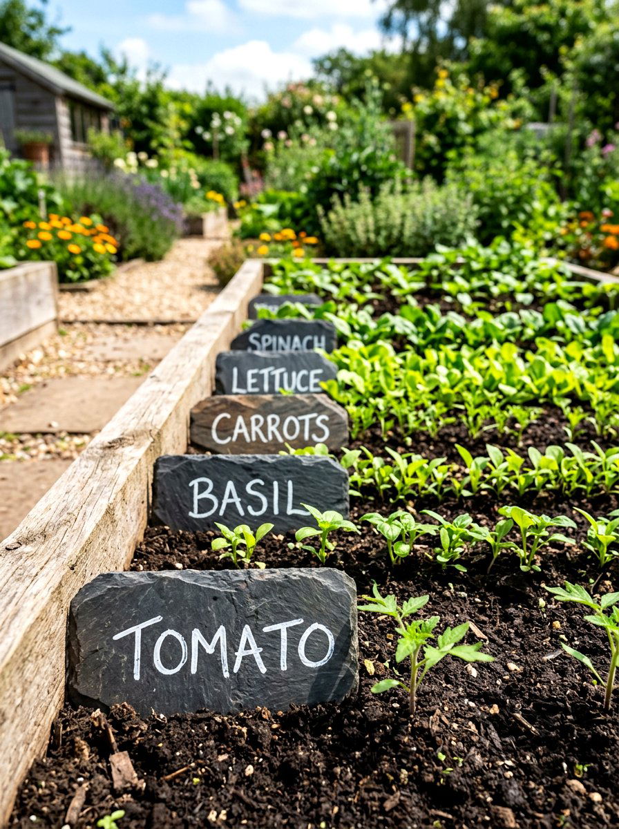 Garden Vegetable Markers - 25 Spring Outdoor Sign Ideas