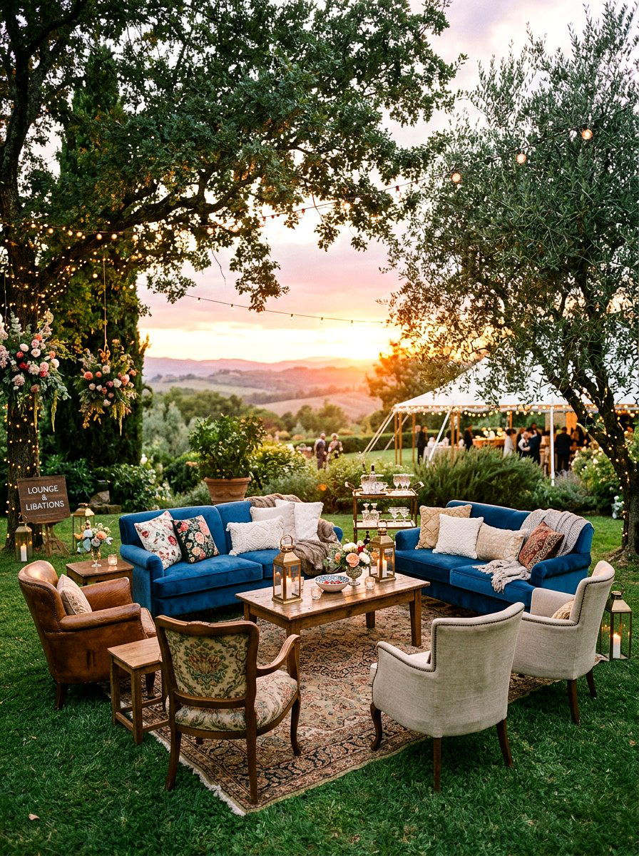 Garden Wedding Lounge Area - 25 Spring Wedding Decor Ideas