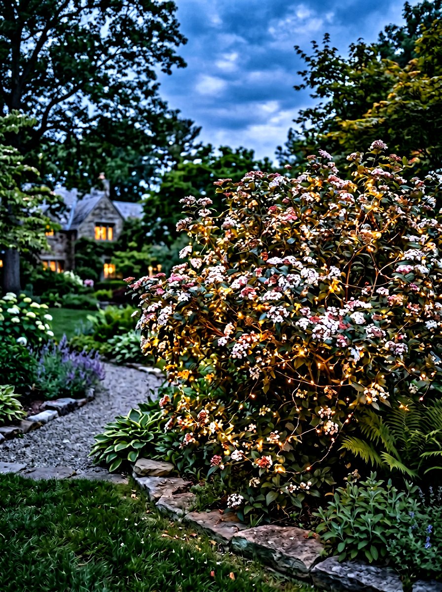 Garden fairy lights - 25 Garden Spring Decor Ideas