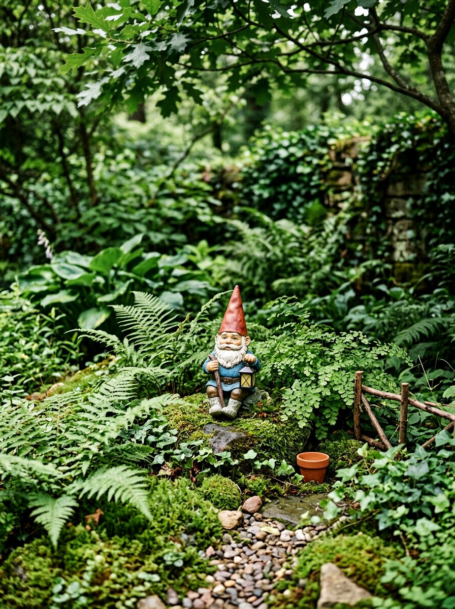Garden gnome display - 25 Garden Spring Decor Ideas
