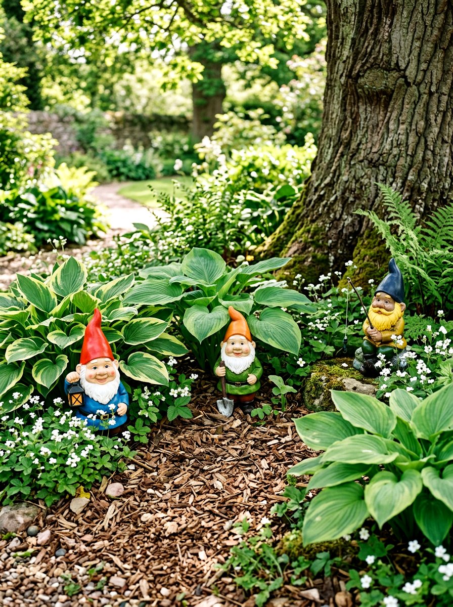 Garden gnome landscape - 25 Spring Front Yard Decor Ideas