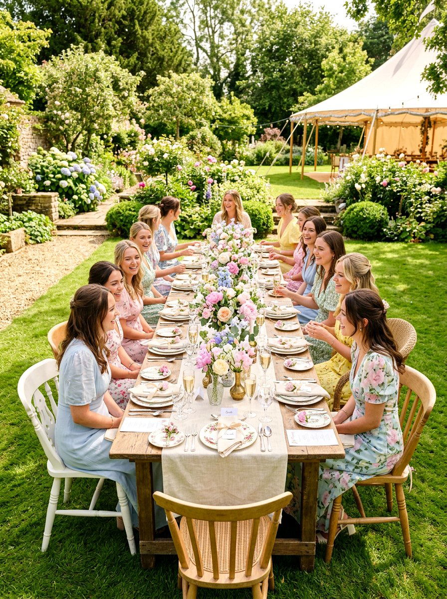 Garden party bridesmaid luncheon - 25 Spring Bridesmaid Luncheon Ideas