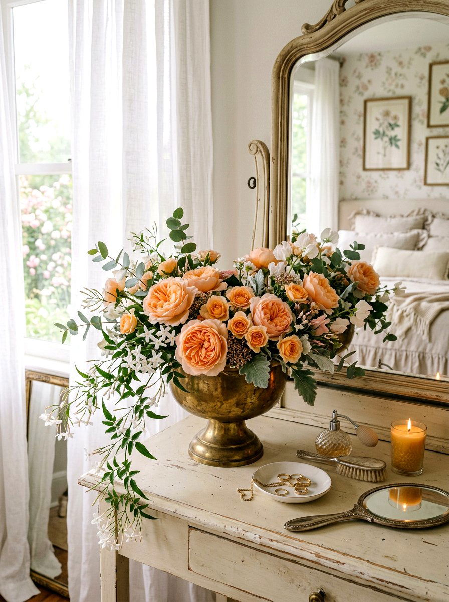 Garden rose compote - 25 Spring Compote Bowl Ideas