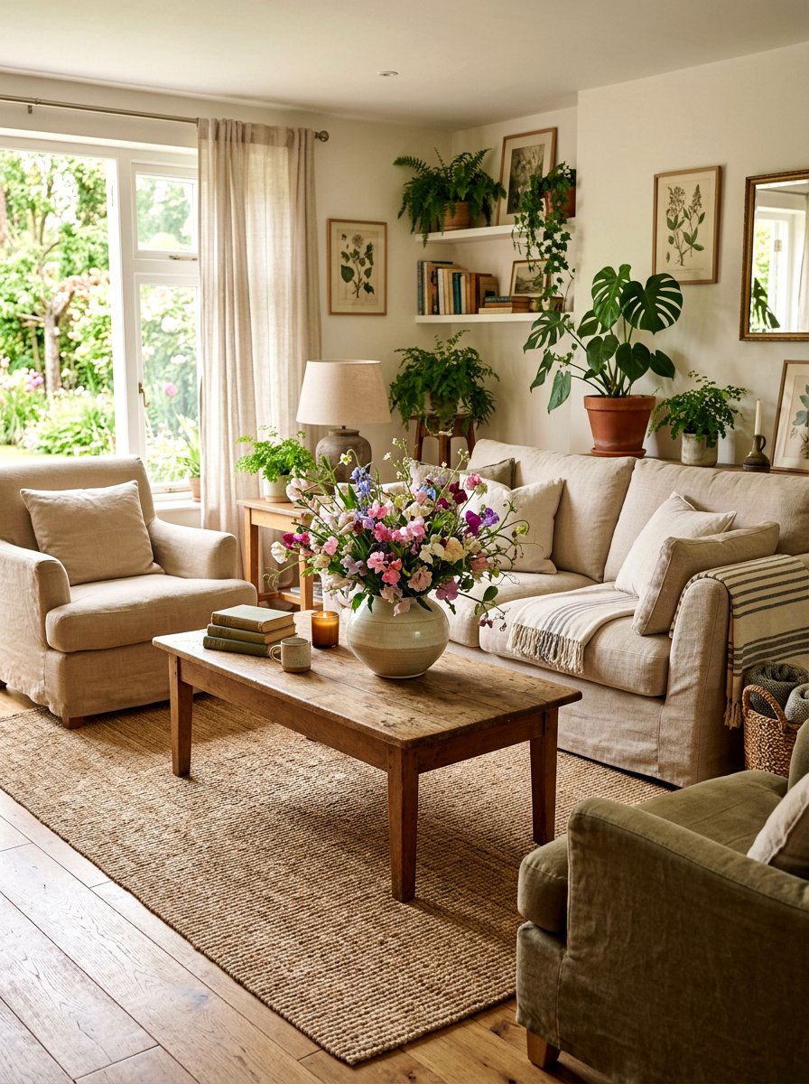 Garden style sweet pea arrangement - 25 Spring Sweet Pea Arrangement Ideas