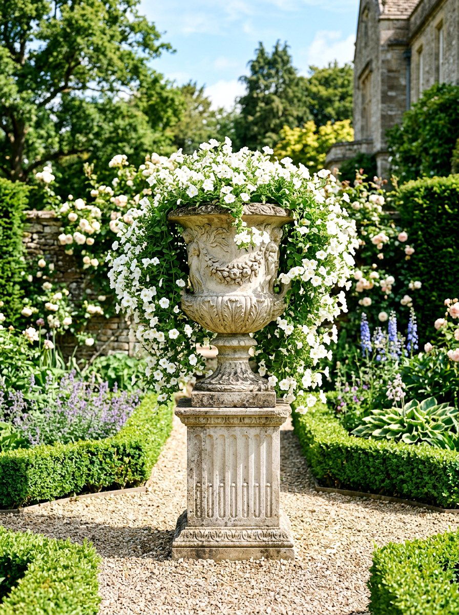 Garden urn statue - 25 Spring Garden Statue Ideas