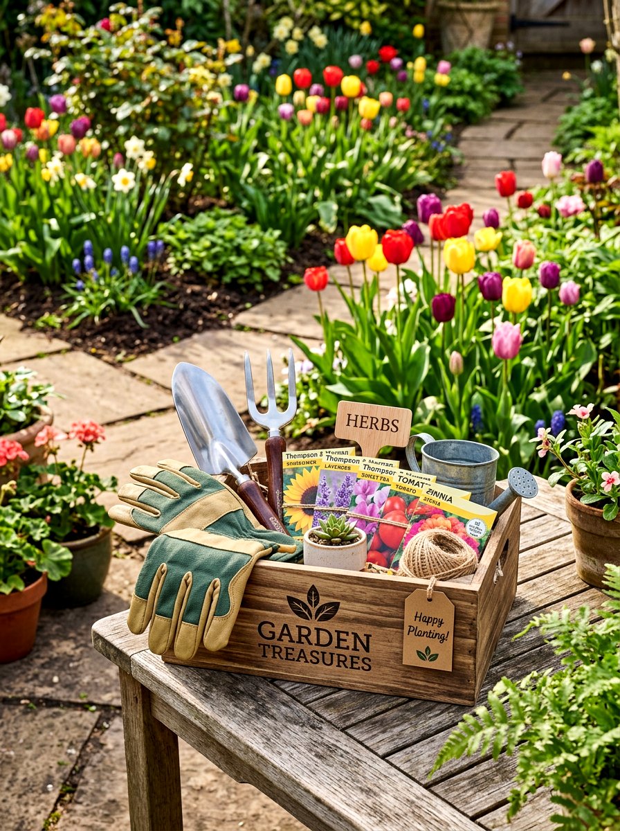 Gardening Gift Basket - 25 Spring Basket Filler Ideas