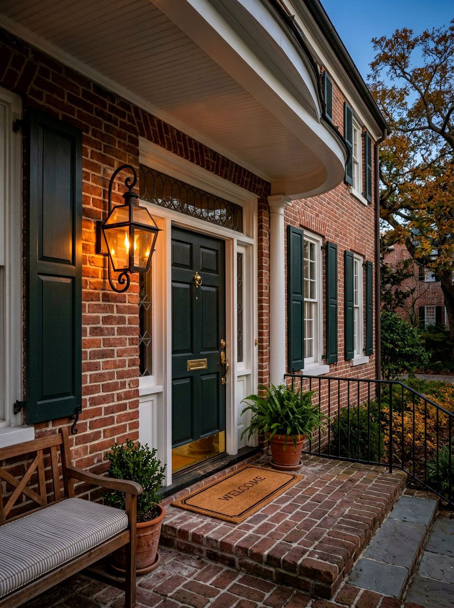 Gas Lantern - 25 Spring Porch Lighting Ideas