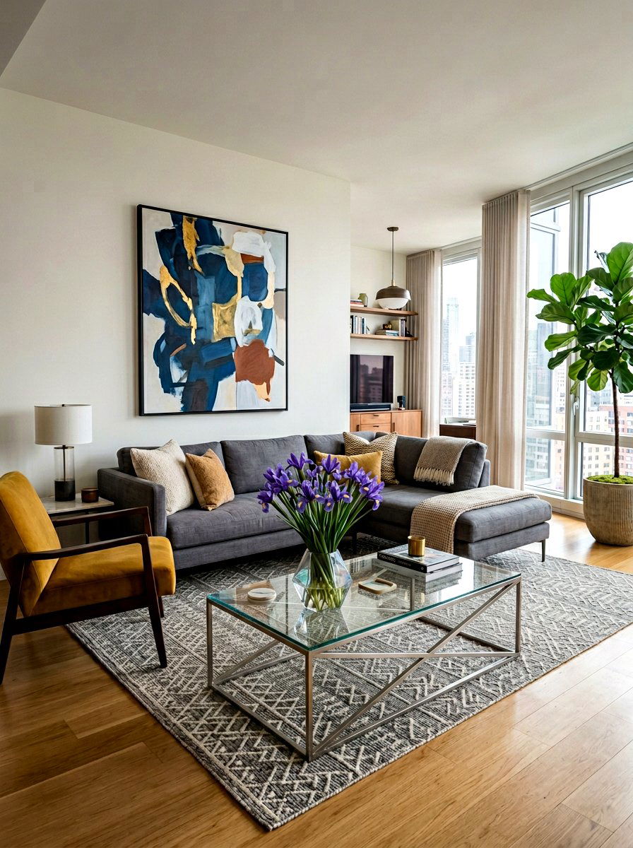 Geometric Glass Iris - 25 Spring Flower Vase Ideas