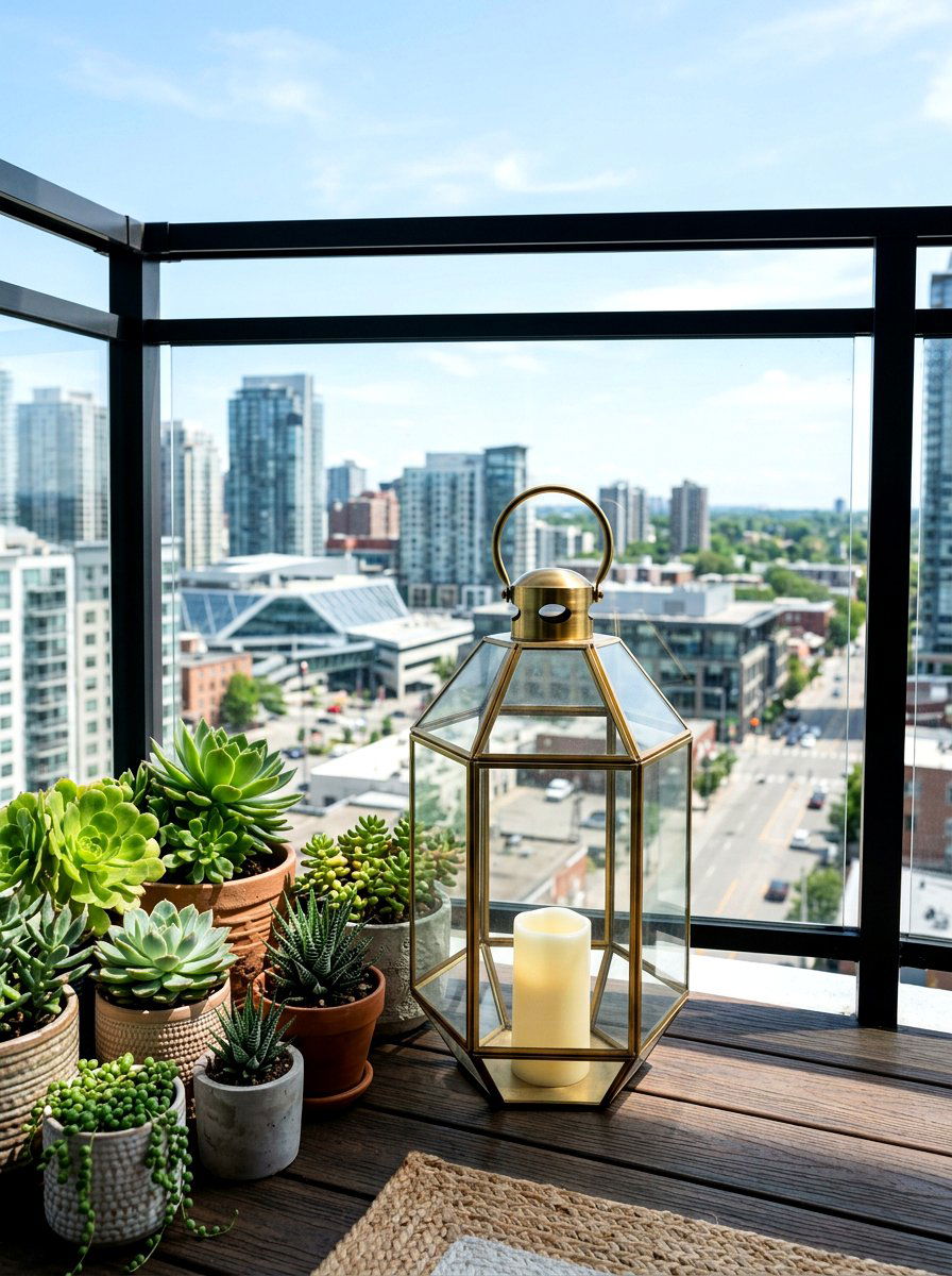 Geometric Glass Lantern For Porch - 25 Spring Porch Lantern Ideas