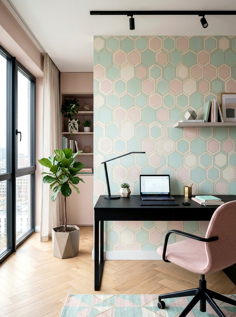 Geometric Pastel Wallpaper - 25 Spring Wallpaper Ideas