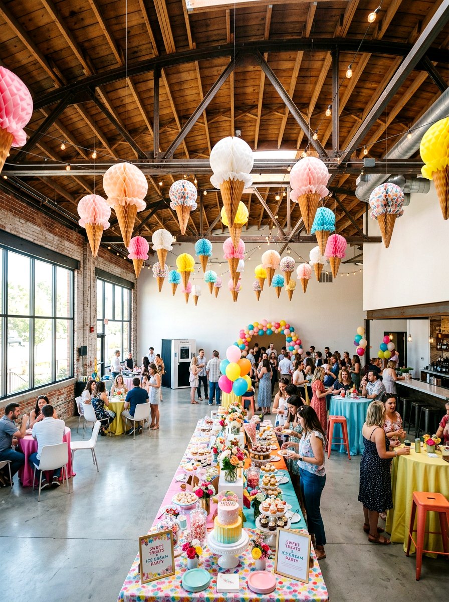 Giant Ice Cream Scoop Decor - 25 Spring Ice Cream Social Decor Ideas