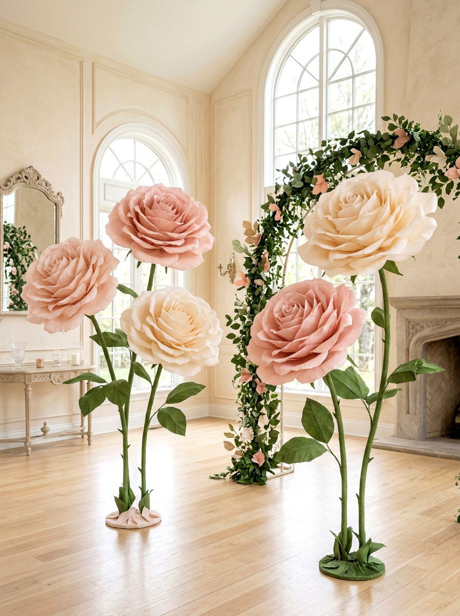 Giant Paper Flower - 25 Spring Photo Booth Ideas