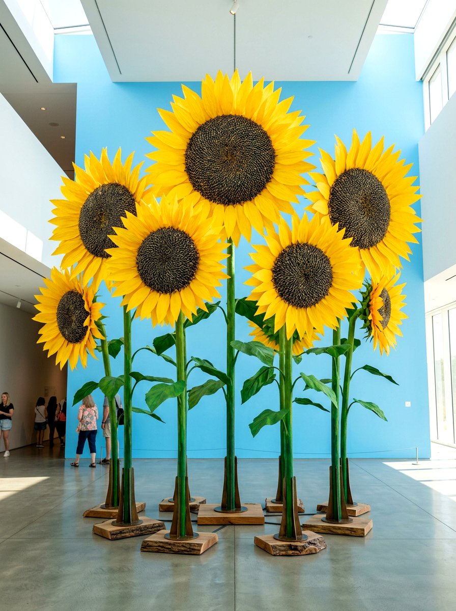 Giant Sunflower Display - 25 Spring Bulletin Board Ideas
