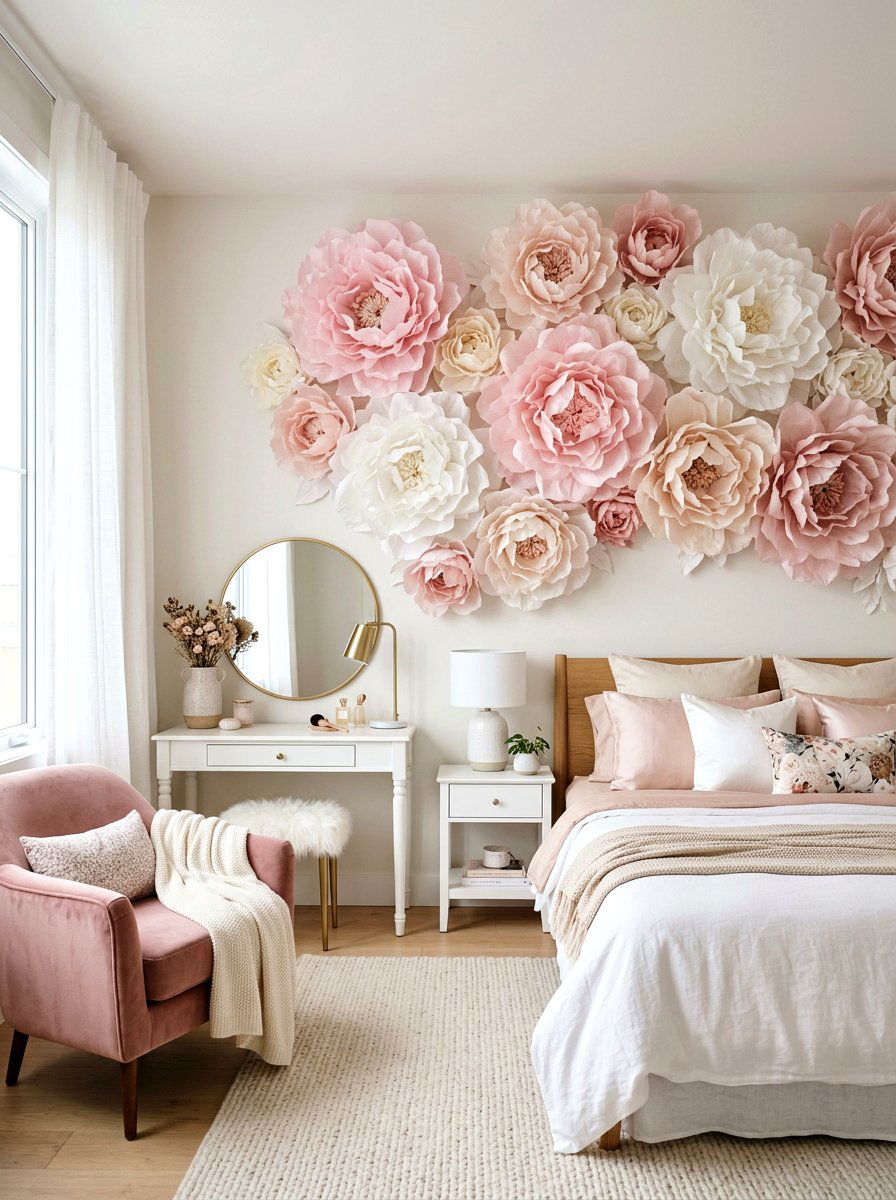 Giant Tissue Paper Peony - 25 Spring Tissue Paper Flower Ideas