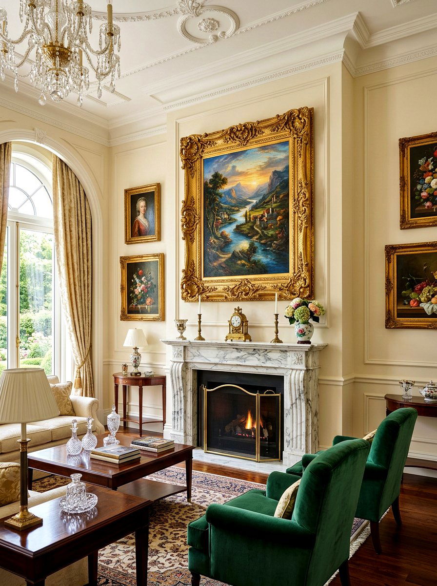 Gilded Gold Frame - 25 Spring Photo Frame Decor Ideas