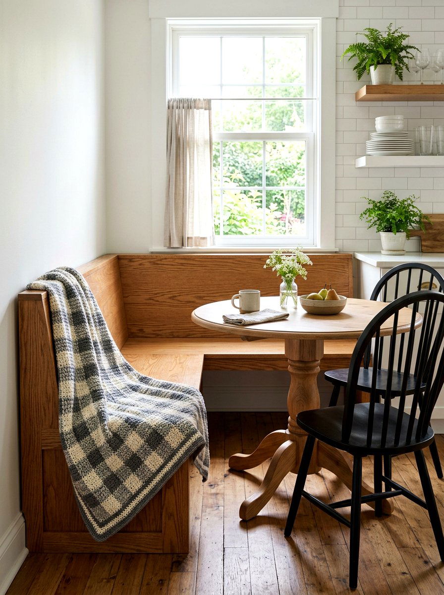 Gingham Check Crochet Throw - 25 Spring Crochet Throw Ideas