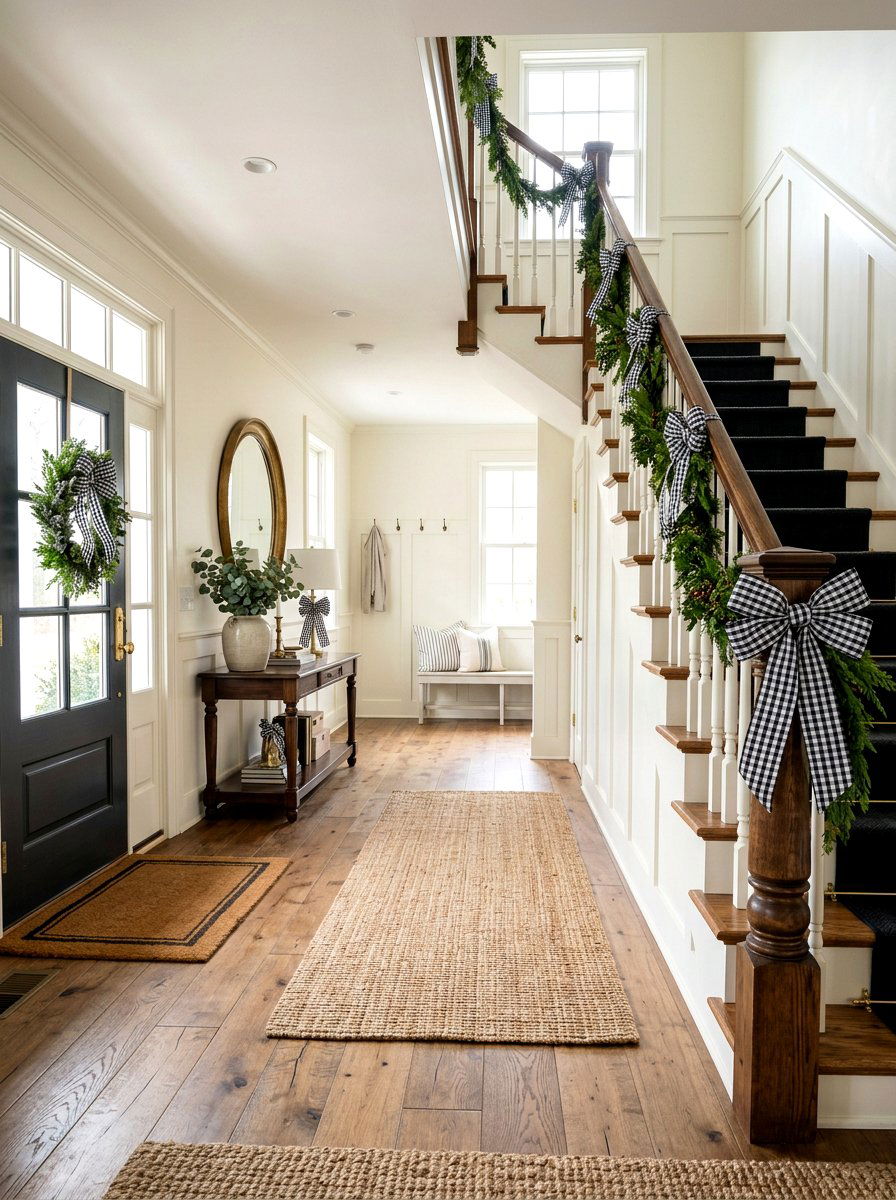 25 Stunning Spring Stair Railing Decor Ideas for Your Hallway