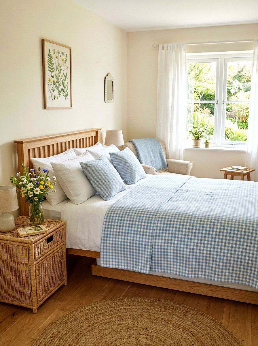 Gingham Linen Blanket - 25 Spring Linen Throw Ideas