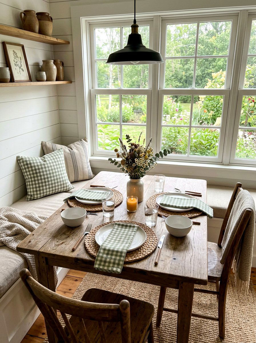 Gingham Napkin - 25 Spring Luncheon Table Ideas