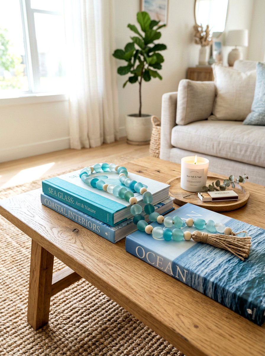 Glass Bead Garland - 25 Spring Glass Decor Ideas