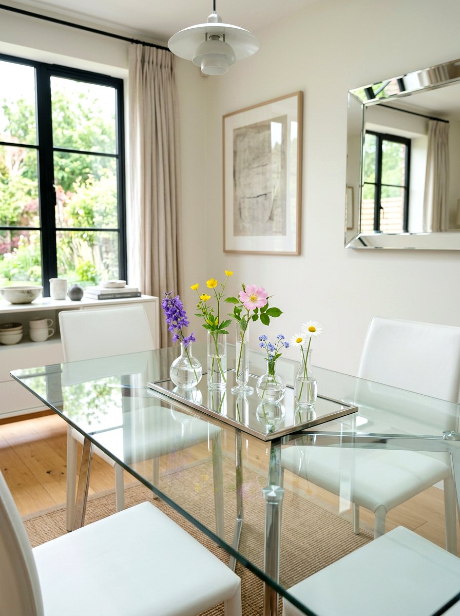 Glass Bud Vase Cluster - 25 Spring Table Vignette Ideas