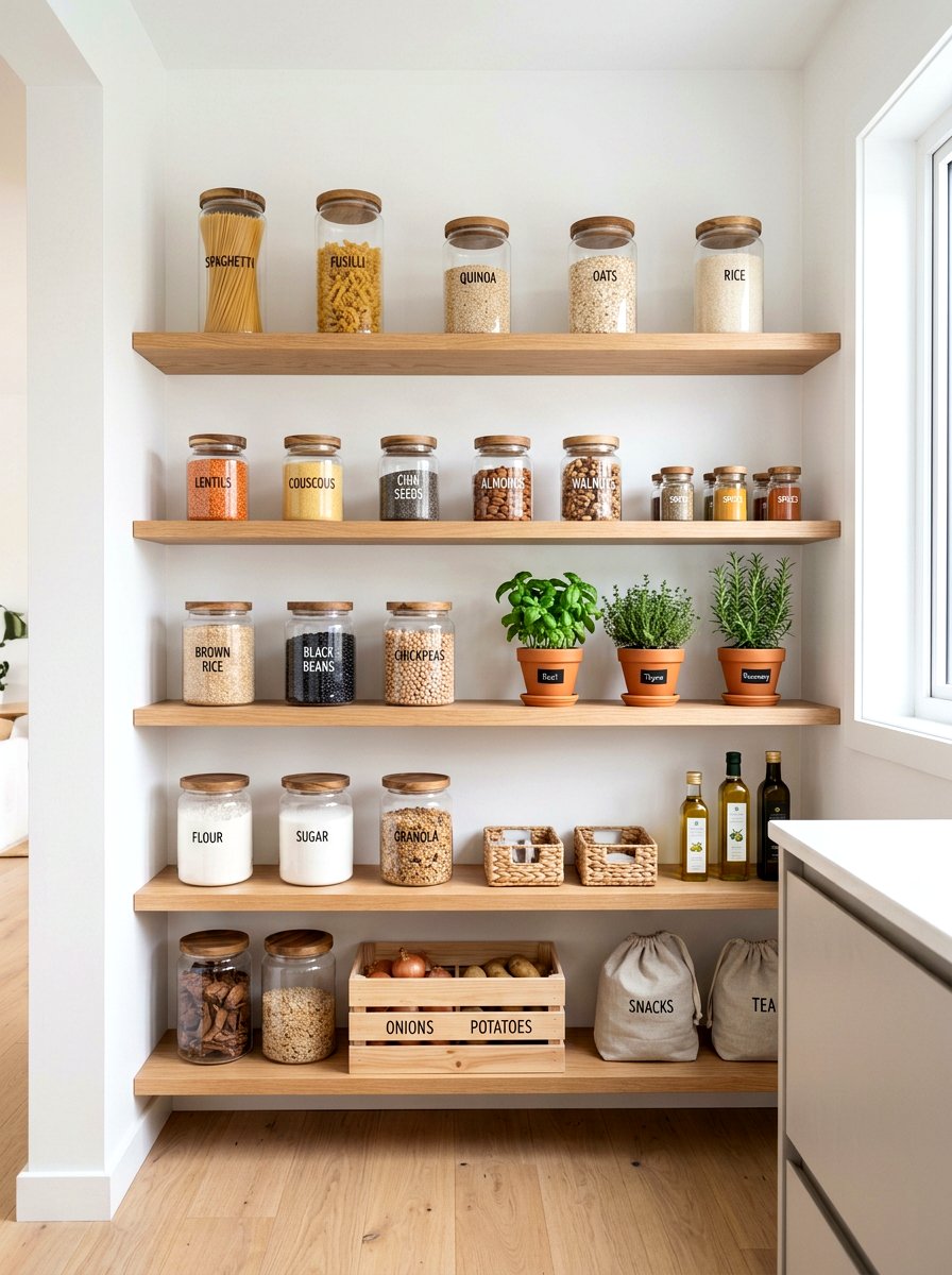 Glass Canisters With Wooden Lids - 25 Spring Kitchen Canisters Ideas