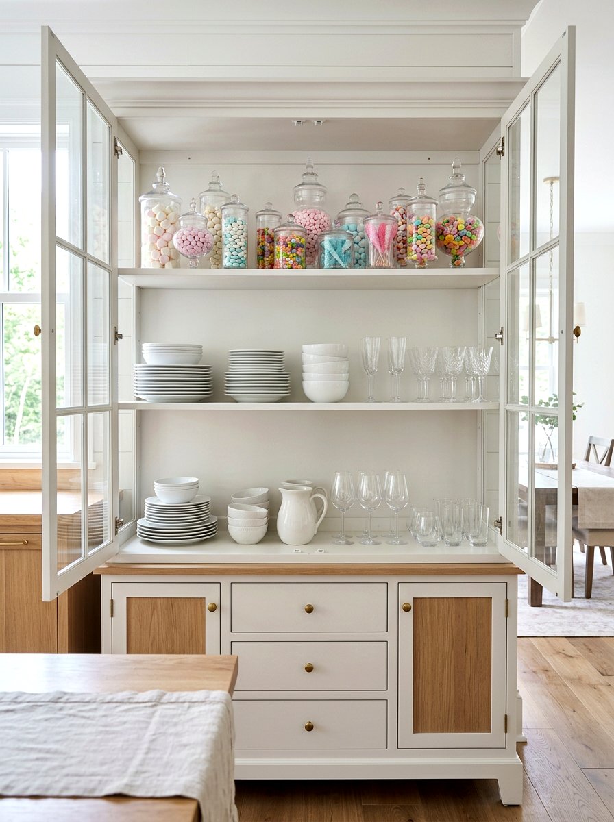 Glass Front Hutch Styling - 25 Spring Hutch Decor Ideas
