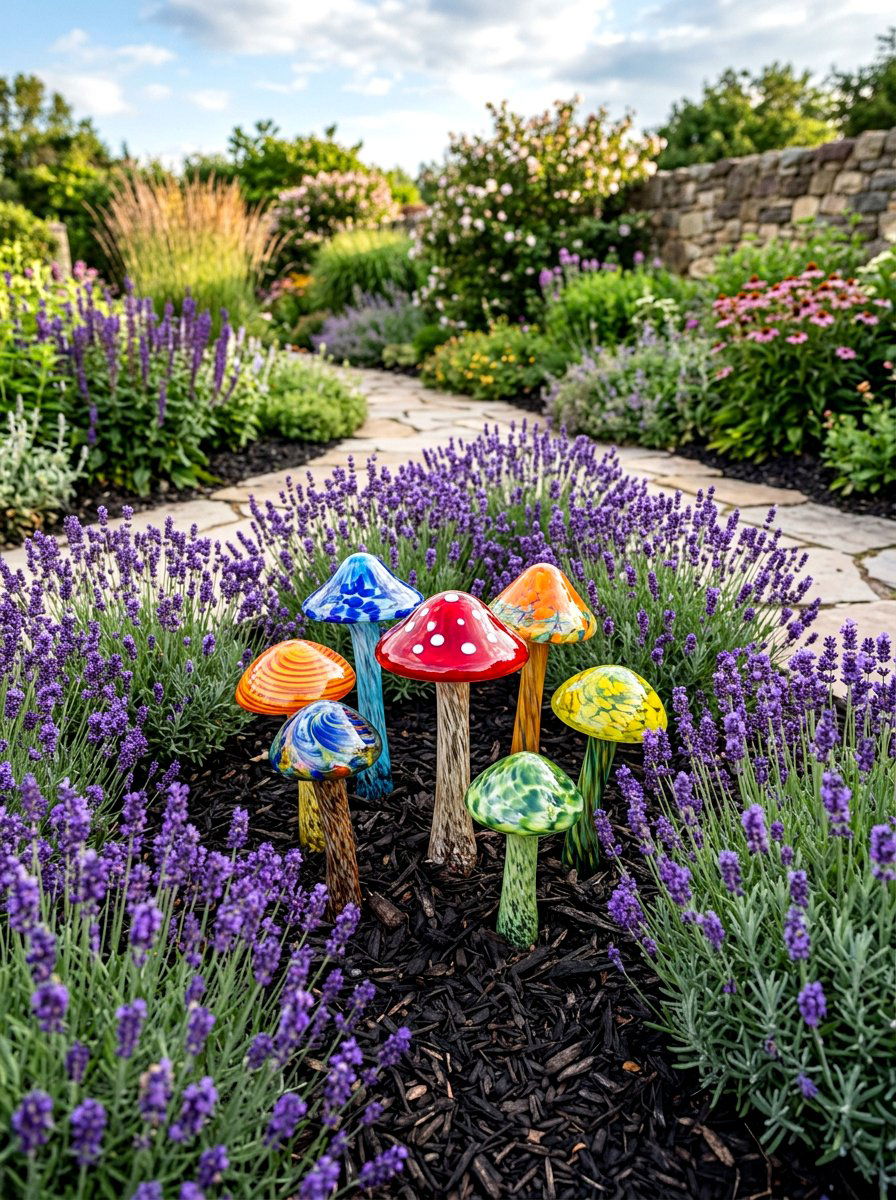 Glass Garden Art - 25 Spring Glass Decor Ideas