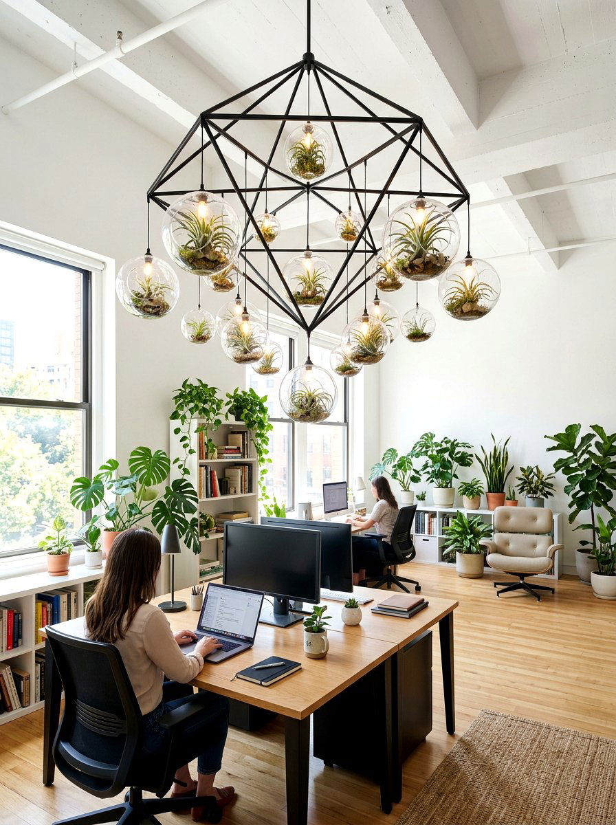 Glass Globe Chandelier - 25 Spring Chandelier Decor Ideas