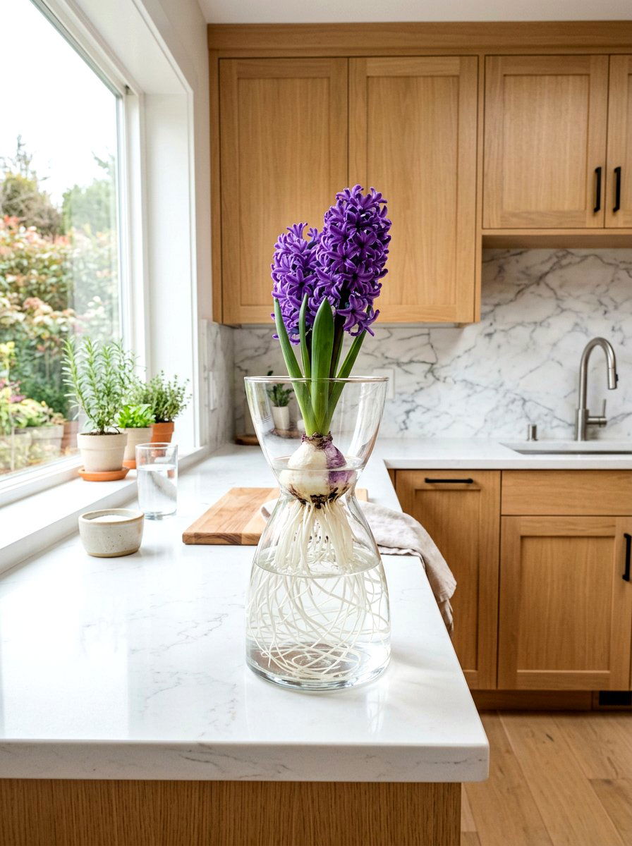 Glass Hyacinth Forcing Jar - 25 Spring Hyacinth Bulb Glass Ideas