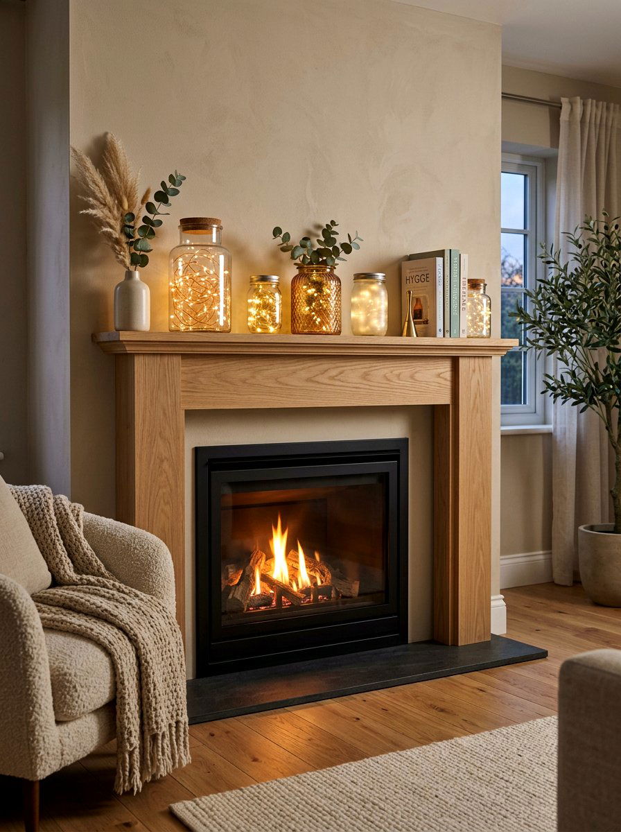 Glass Jar Fairy Lights - 25 Spring Glass Jar Decor Ideas