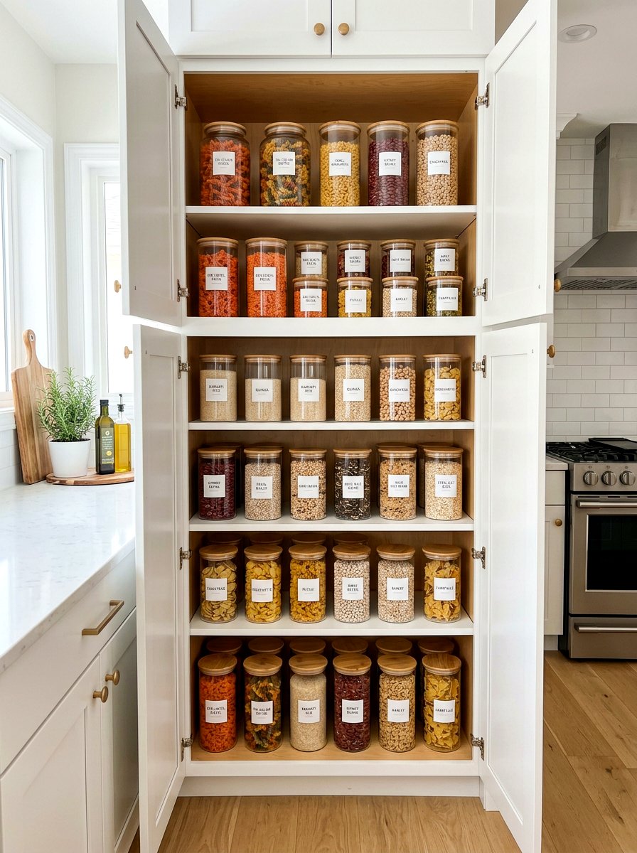 Glass Jar Kitchen Cabinet Decor - 25 Spring Kitchen Cabinet Decor Ideas