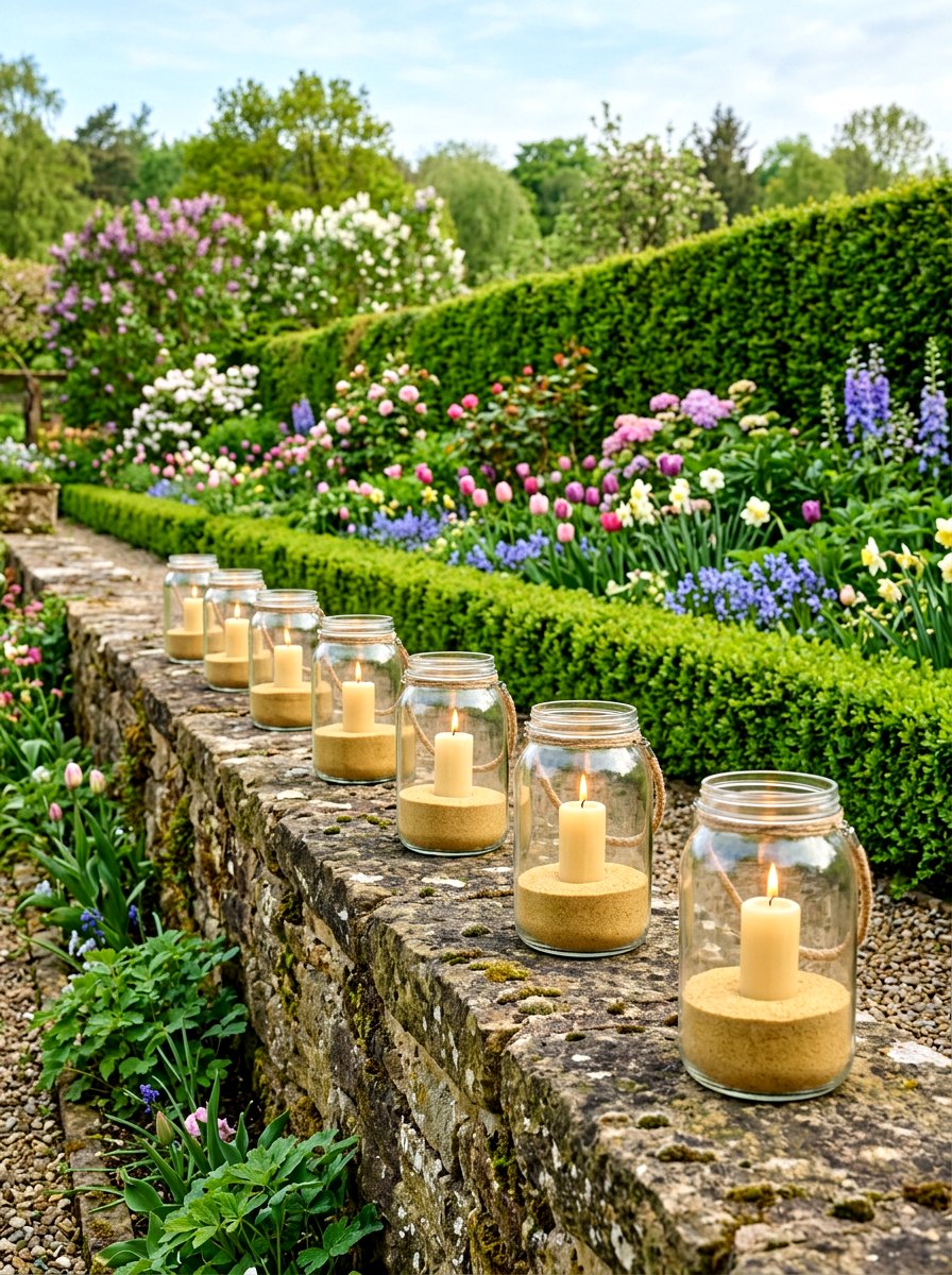 Glass Jar Lantern - 25 Spring Garden Lantern Ideas