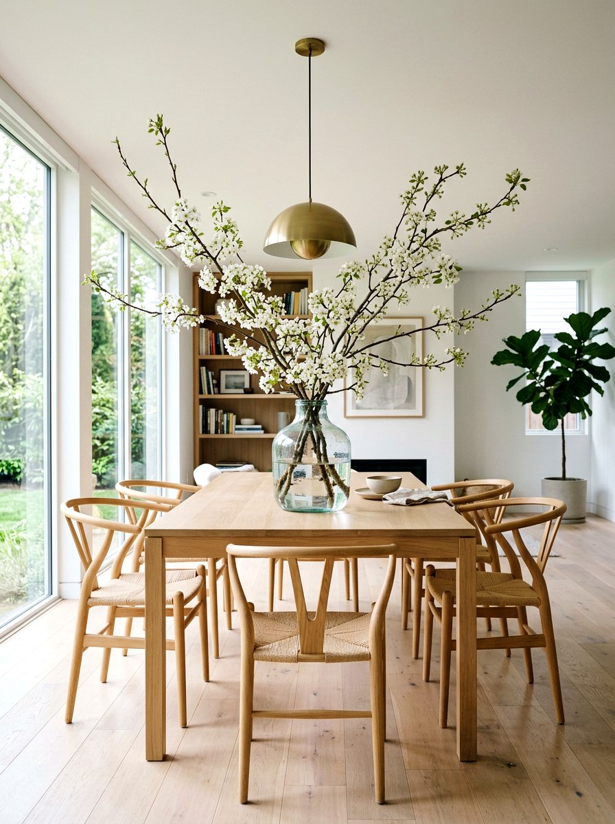 Glass Jug Branch Display - 25 Spring Branch Arrangement Ideas