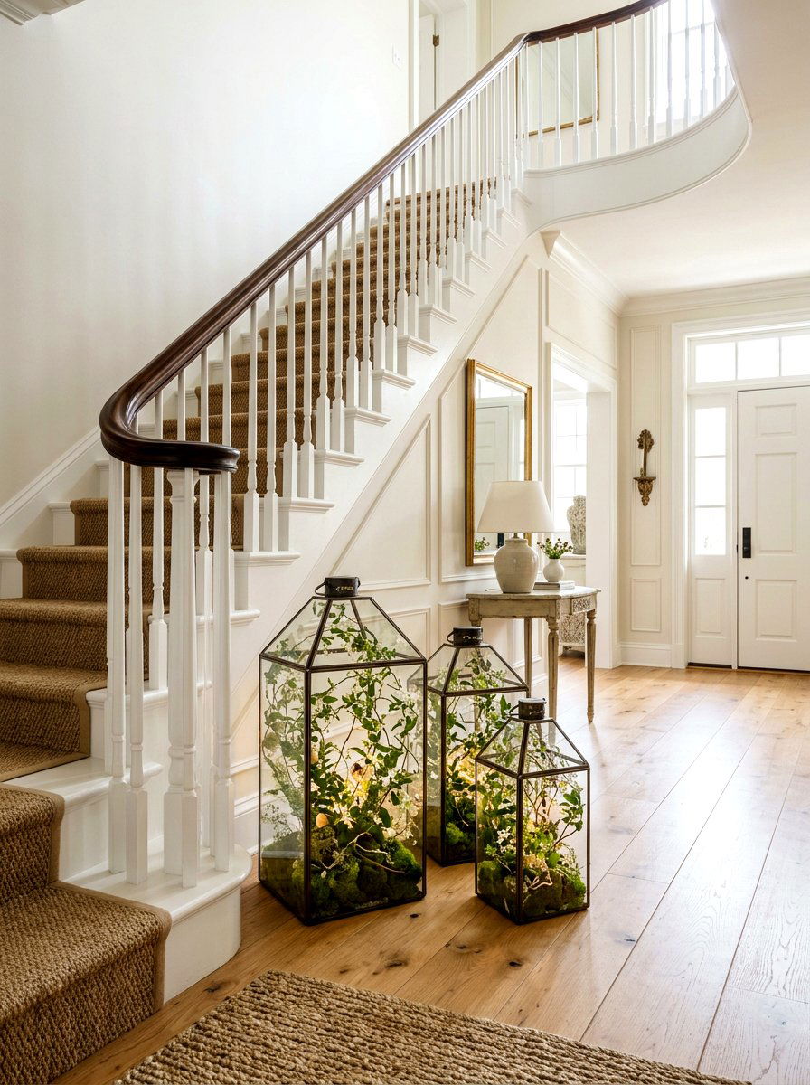 Glass Lantern Spring Styling - 25 Spring Display Case Ideas