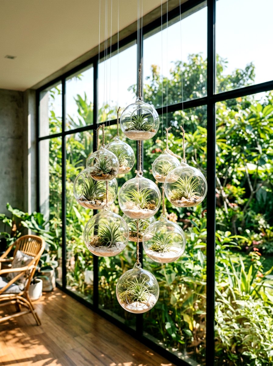 Glass Terrarium Hanger - 25 Spring Plant Hanger Ideas