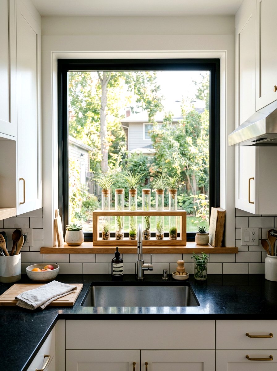 Glass Test Tube - 25 Spring Air Plant Display Ideas