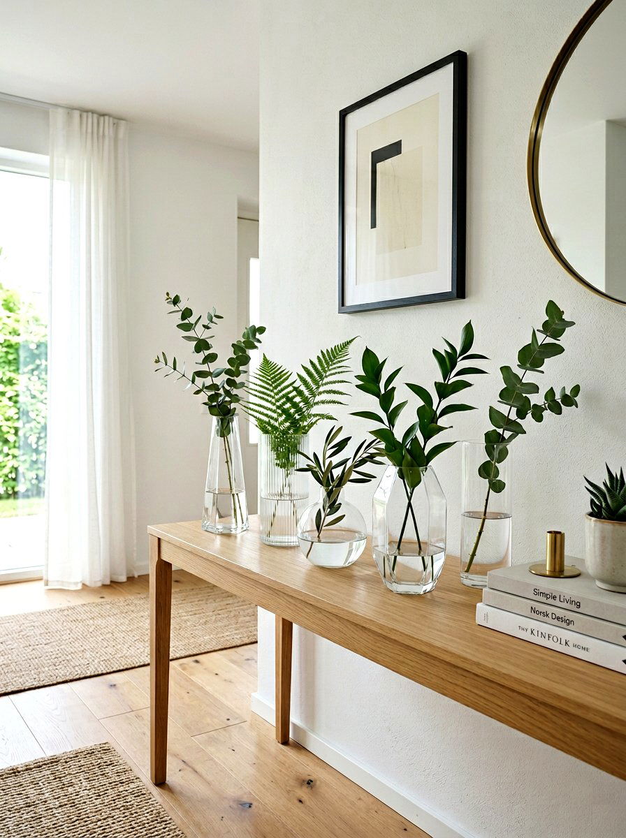 Glass Vase Arrangement - 25 Spring Mobile Home Decor Ideas