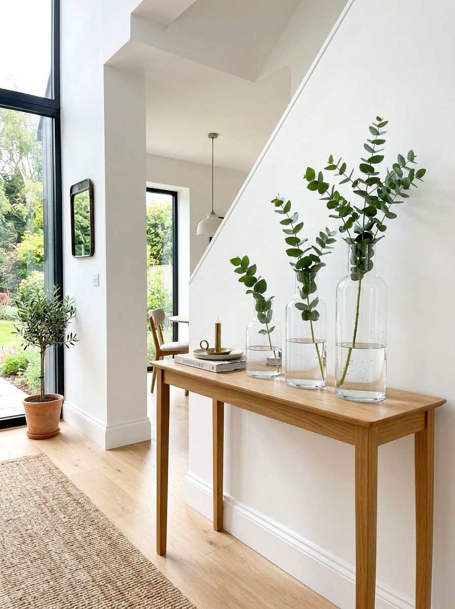 Glass Vase Decor - 25 Spring Foyer Decor Ideas