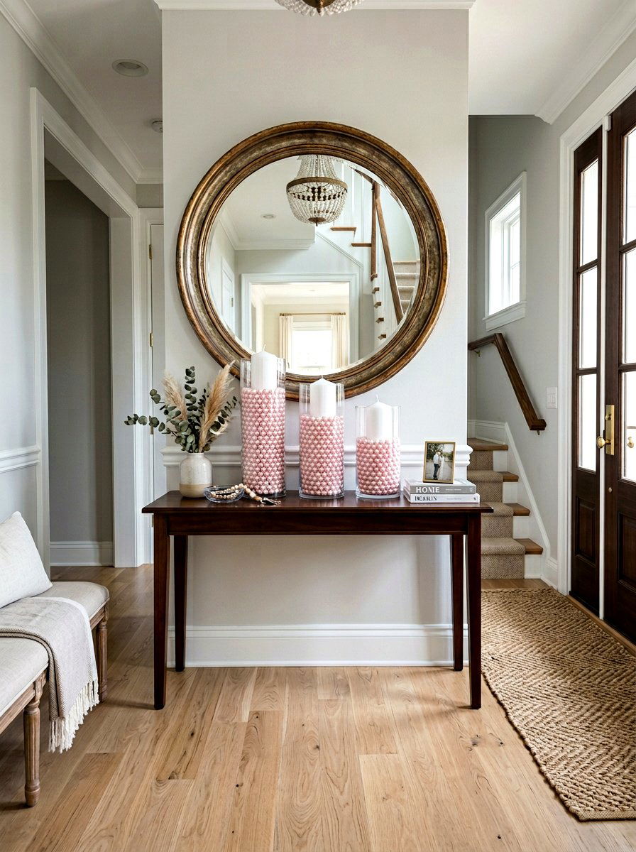 Glass cylinder candle - 25 Spring Candle Decor Ideas