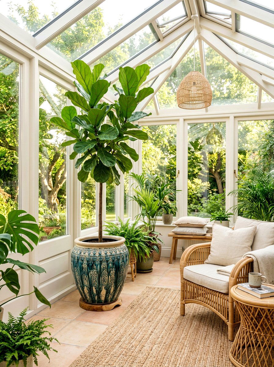 Glazed Ceramic Planter - 25 Spring Ceramic Decor Ideas