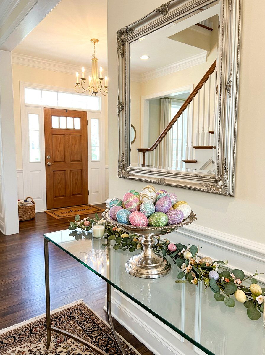 Glitter spring eggs - 25 Spring Decorative Egg Ideas