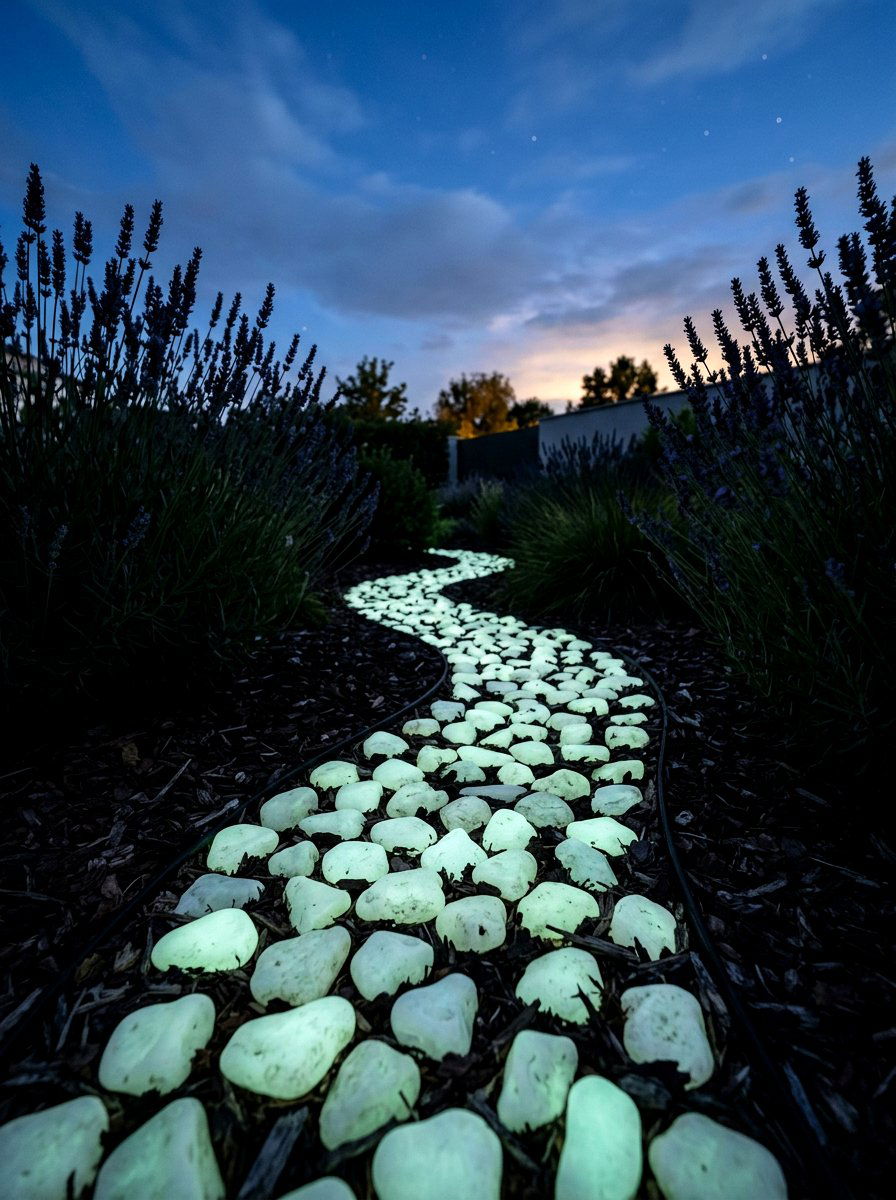 Glow In The Dark Garden Stone - 25 Spring Stepping Stone Ideas